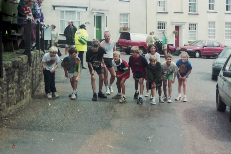 Ready, set, go at Sandford Fun Run in August 1996. DSC00195
