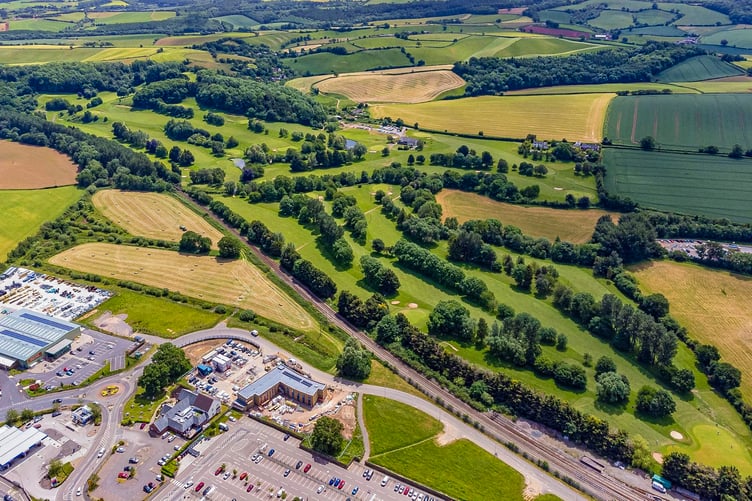 An aerial view of Downes Golf Course (courtesy Rob Stoyle)