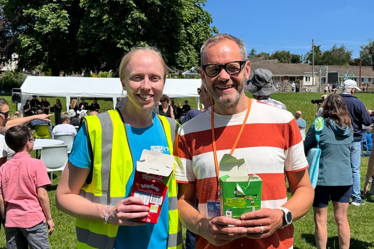 Sarah Preece and Pastor James Gregory were the event organisers for the church. AQ 3043