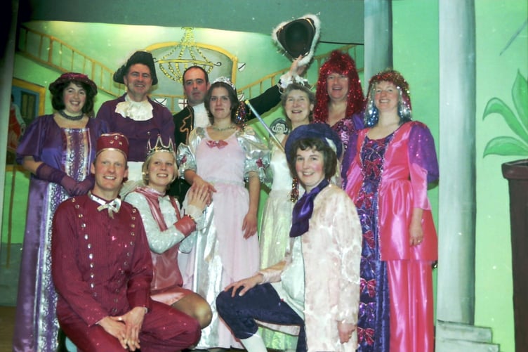 The main characters of 'Cinderella' produced by Whitestone Players in January 2001. DSC00019