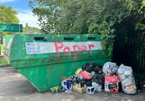 Fly tipping at Crediton Morrisons