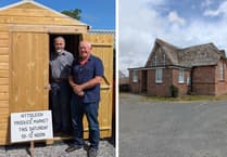 Councillor thanked for funding new shed at Hittisleigh
