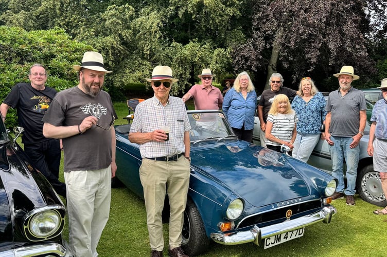 Members of the Classic and Specialist Car and Bike Night which meets at the Red Lion, Shobrooke, on the last Thursday of each month had a fine display of vehicles. AQ 3700