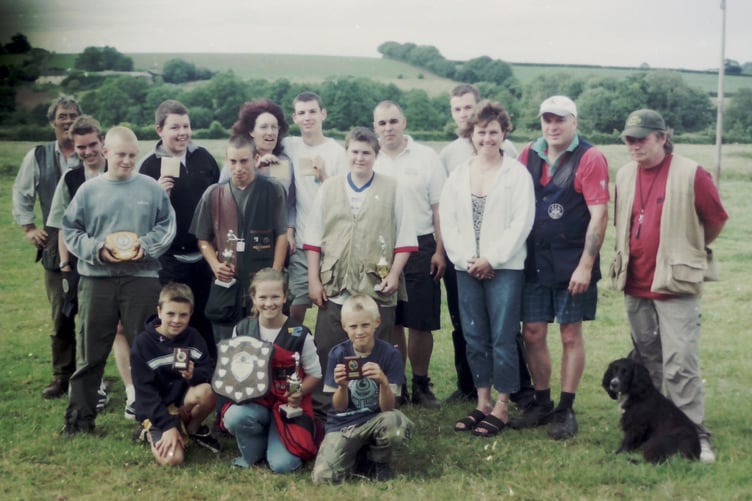 Crediton Gun Club trophy winners in June 2003. DSC00018