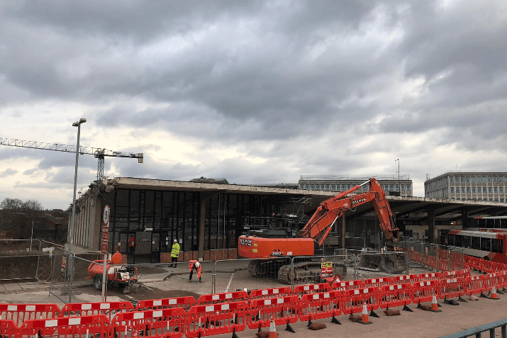 Exeter bus station being knocked down to make way for new development