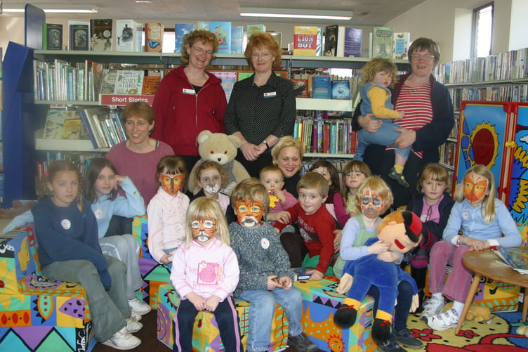 Crediton Library held Easter activities for children in April 2004. 181-8134_IMG