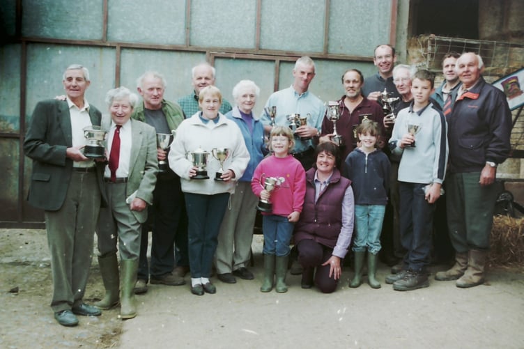 Trophy winners at Cheriton Fitzpaine Ploughing Match in September 2005. DSC00014