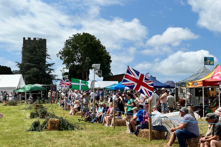 Crowds surrounded the main ring at Coldridge. AQ 4033