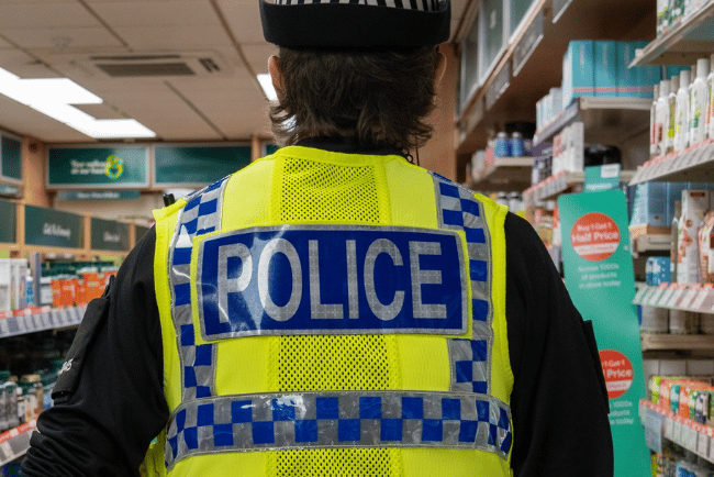 A prolific Exeter shoplifter is behind bars after admitting 22 theft offences, police say.