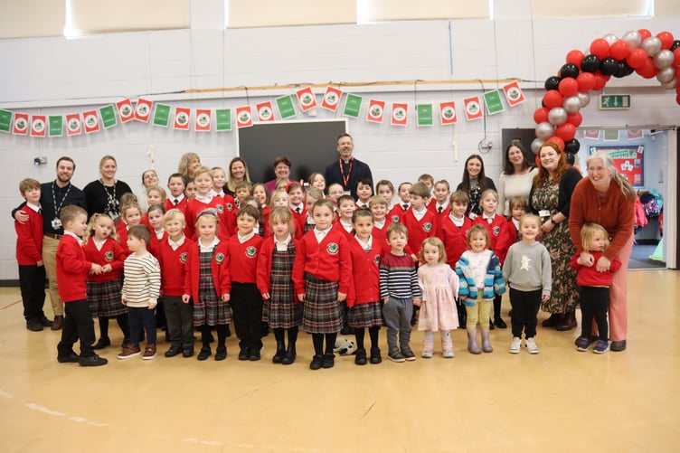 All of the 49 pupils and staff at St Thomas of Canterbury CE Primary School.