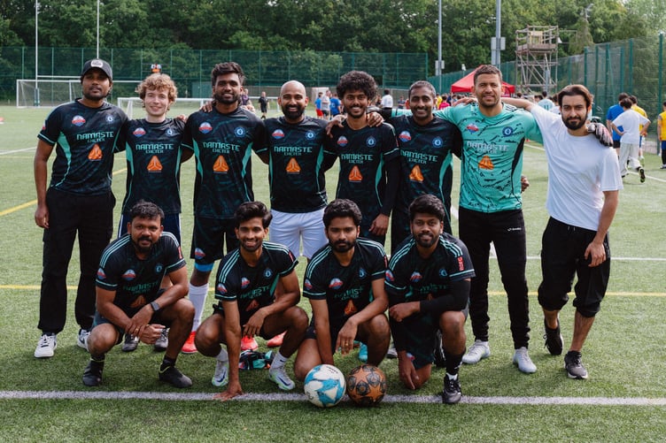 The Namaste Exeter team represented India.