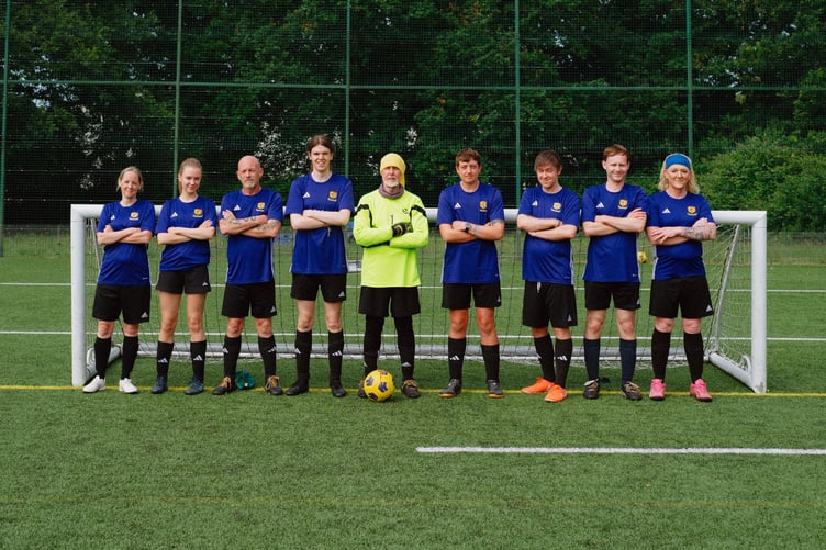 The Isca Apollo team represented Scotland.