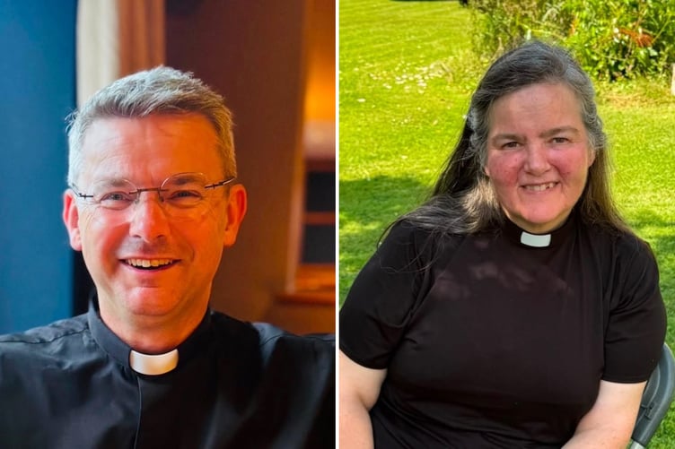 Rev Jeremy Rawlings and Rev Antonia Tregenza.