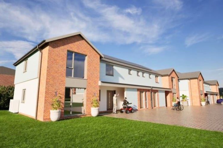 A visual of scheme elements at the proposed Hatchmoor Court