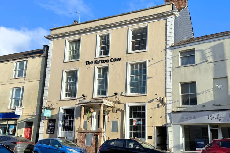 The Kirton Cow on Crediton High Street
