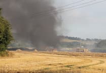 Smoke from fire could be seen for miles