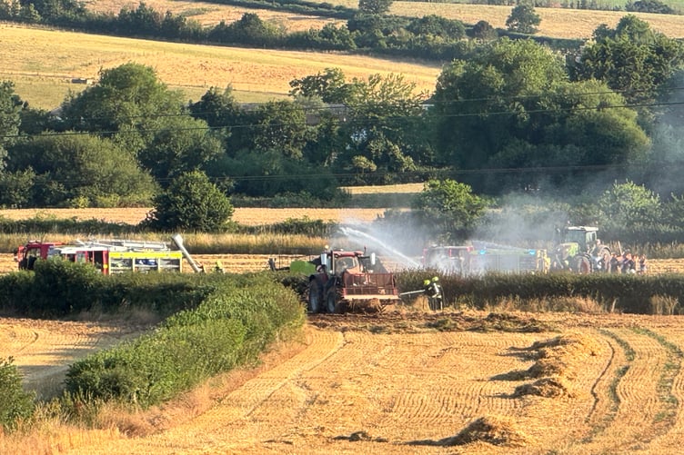 The fire almost out at Sweetham. AQ 5072
