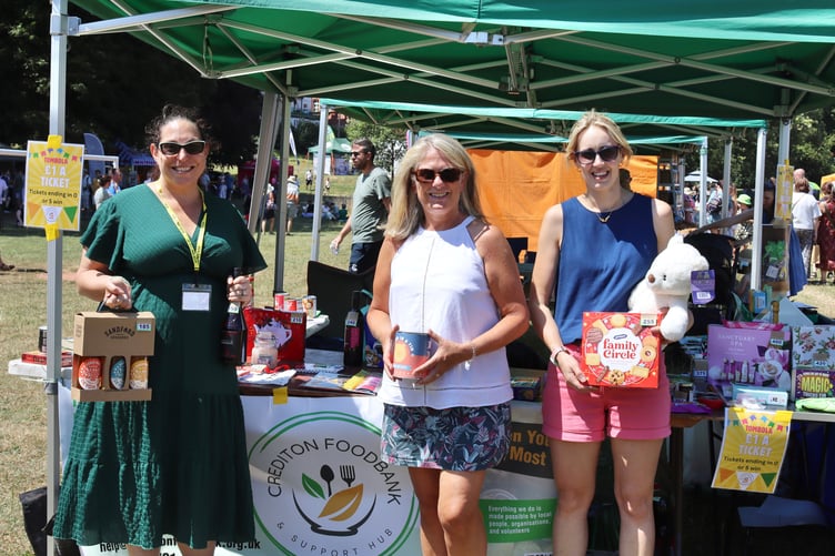 Crediton Foodbank and Support Hub ran a hugely popular tombola