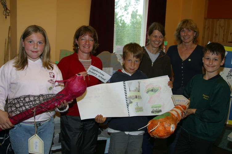 Copplestone Primary School pupils took part in the Kingfisher Award competition in July 2004. 200-0082_IMG