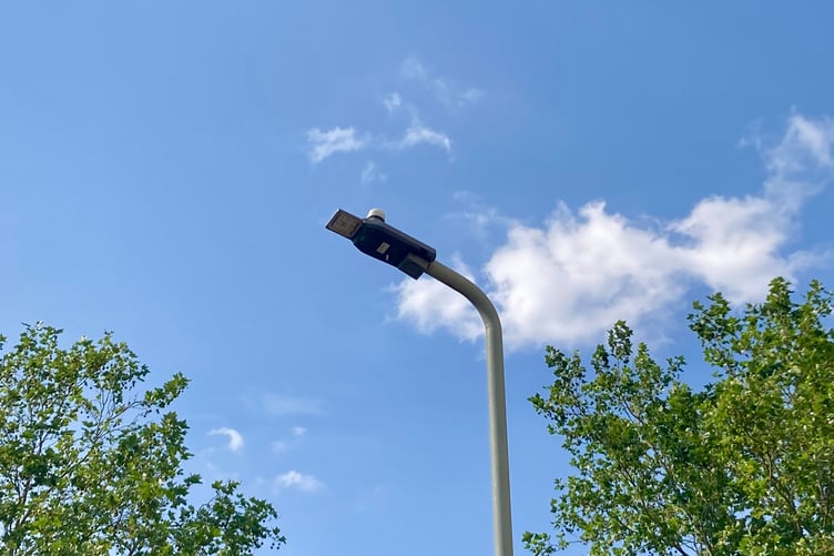 A Devon lamppost