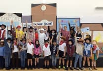 Cowboys impressed audiences at Cheriton Fitzpaine Primary School