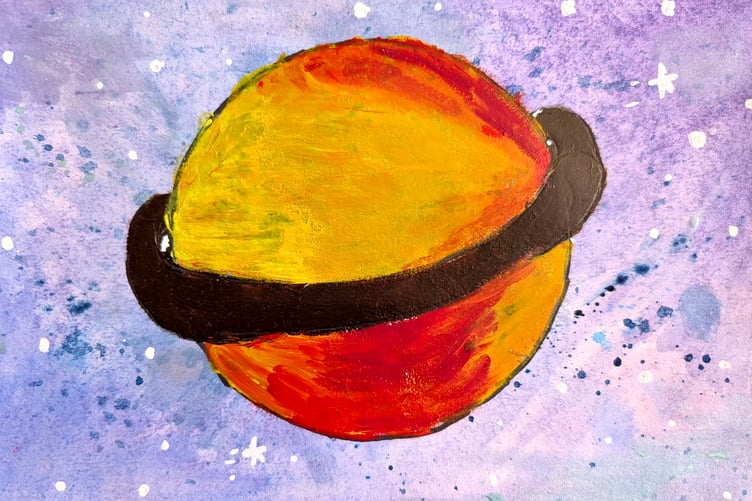 Runner-up Emily in year eight at QE's ringed planet