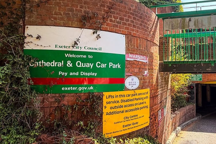 Exeter's Cathedral and Quay car park