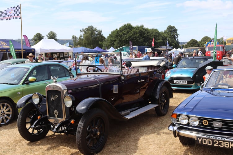 There was a variety of vintage vehicles on display