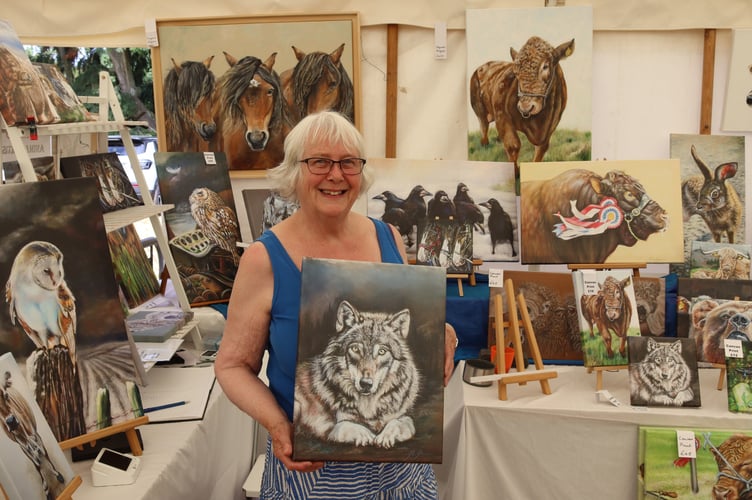 North Tawton artist Janet Jarvis showcased her work