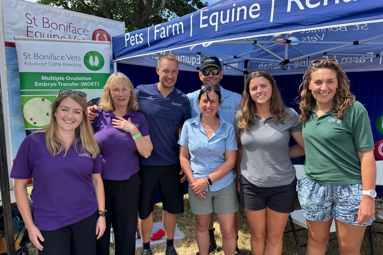 Mid Devon Show: St Boniface Vets of Crediton enjoyed a lovely day at the Mid Devon Show. AQ 6464