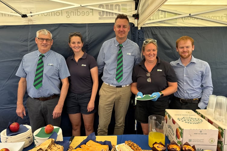 Mid Devon Show: Crediton Milling Company welcomed customers with hospitality at the Show. AQ 6445