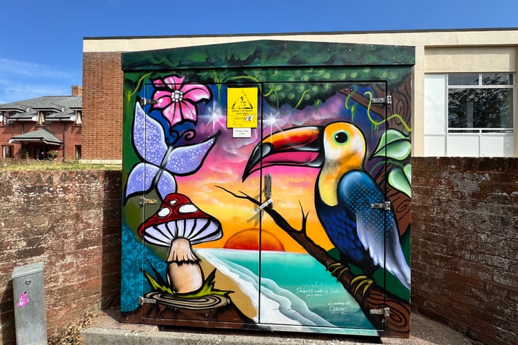 The art project on street furniture in Belle Parade was admired. AQ 5491