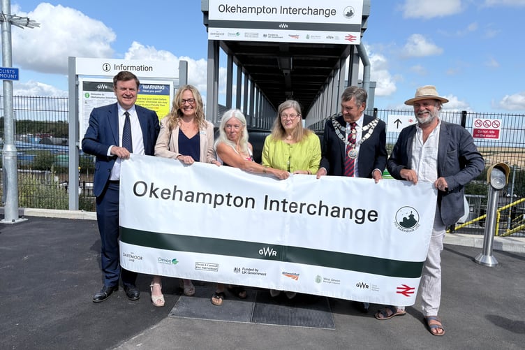 At the Okehampton Interchange station opening