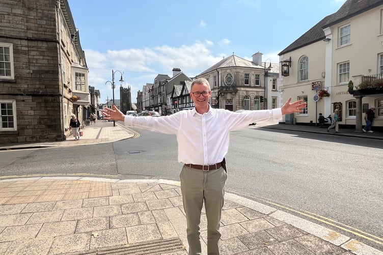 Okehampton's new BID manager Duncan Swift