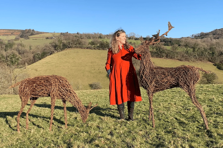 Katherine Miles with some of her creations