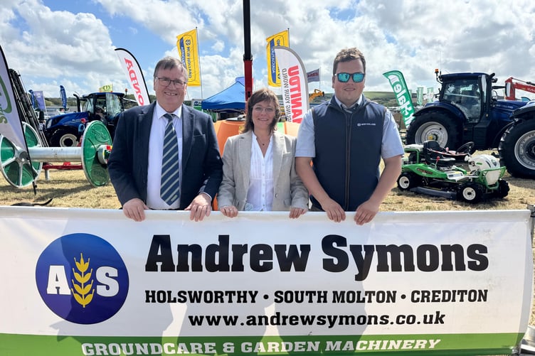 Andrew Symons, agricultural engineers and sales, of Crediton, South Molton and Holsworthy had a stand at the North Devon Show. AQ 7602