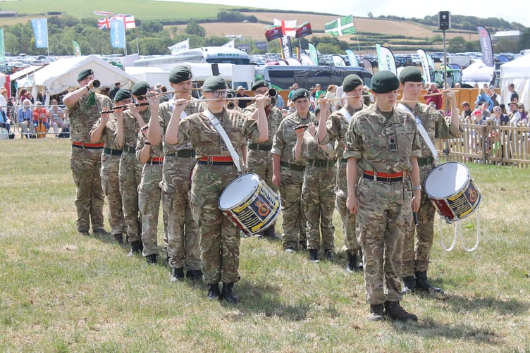The ACF Corps of Drums performed in the main ring. AQ 1779