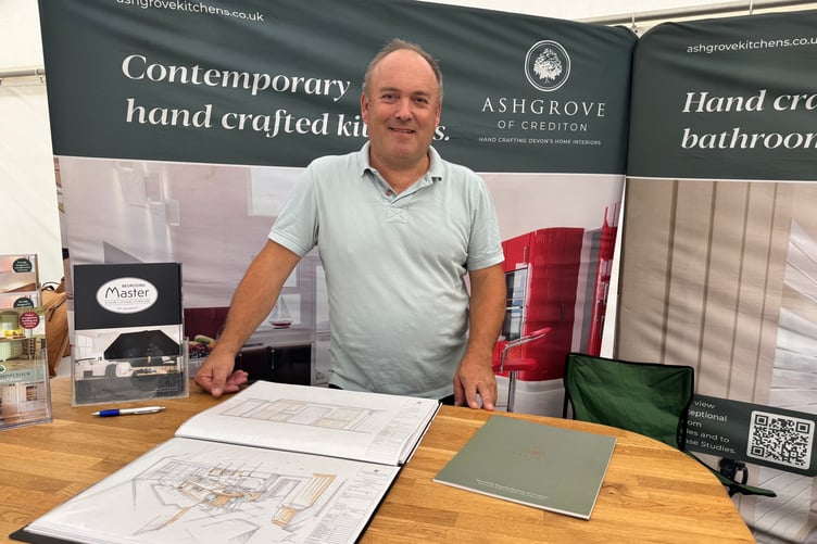 Jason Rice ran the Ashgrove Kitchens of Crediton stand. AQ 7607