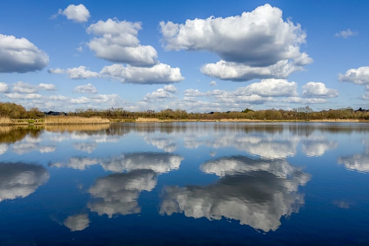 at Longham Lakes in Dorset, UK