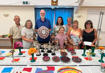 Eight trophies for Ian at Spreyton Flower, Produce and Craft Show