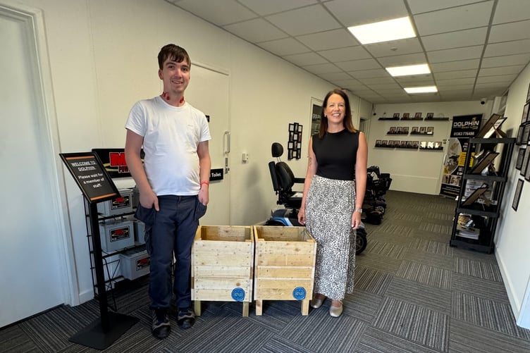 Up-cycled planters made from discarded wooden pallets from Dolphin Stairlifts are now available through The Turning Tides Project.