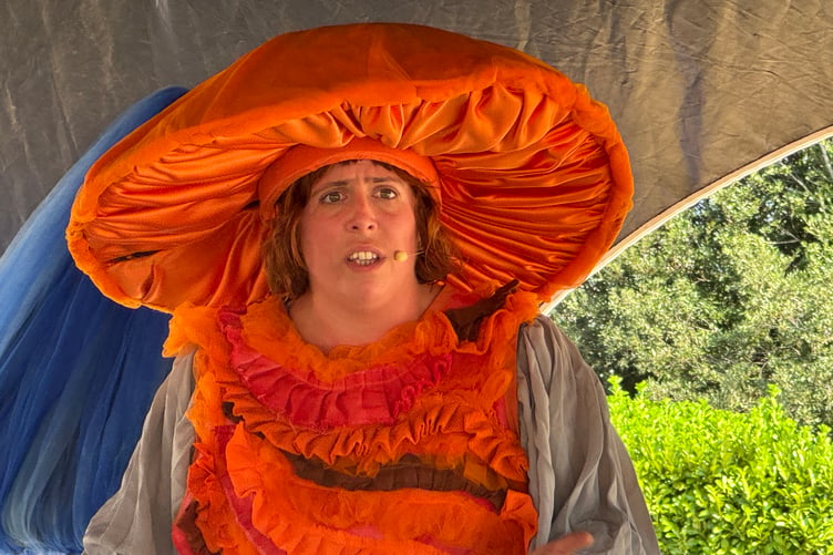 A scene from The Mushroom Show by Scratchworks Theatre Company at Arts in the Park. AQ 9083
