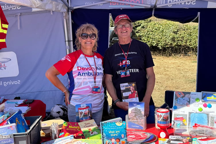 The Devon Air Ambulance stand at Okehampton Show. AQ 8823
