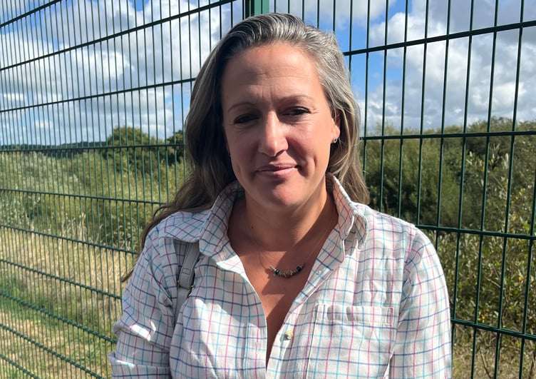 Sheep farmer and county council Cabinet member for rural affairs Cheryl Cottle Hunkin.