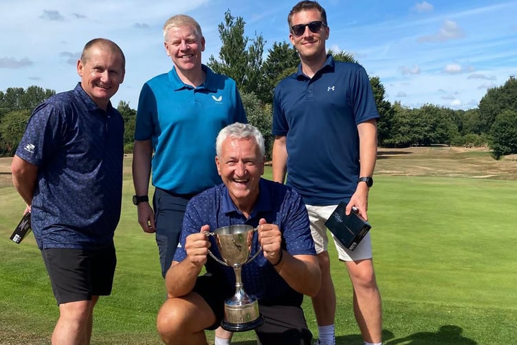The team from Handelsbanken Exeter with the Commerce Cup.