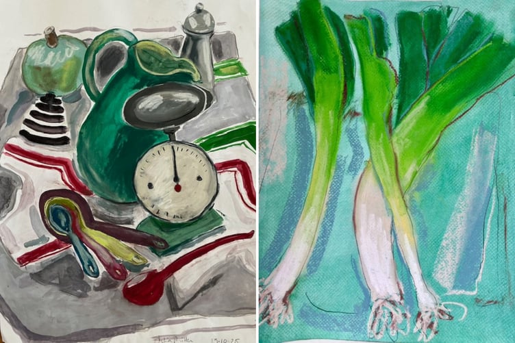 Some of the art which will be on display at Art Aid Weekend.