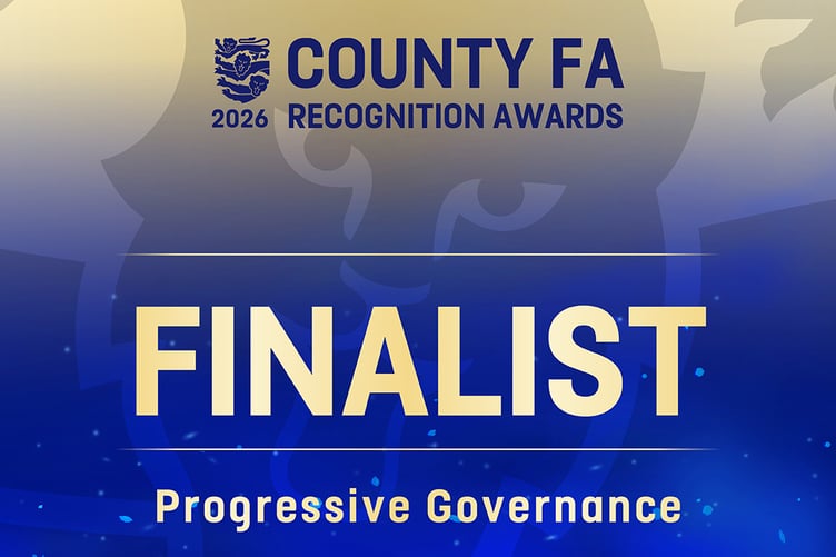 Devon County FA has been shortlisted in three areas including Progressive Governance.