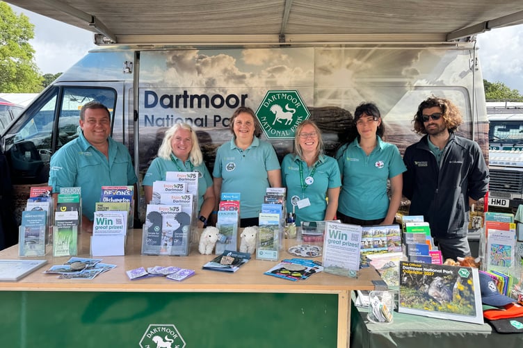 Dartmoor National Park stand at Chagford Show. AQ 9387