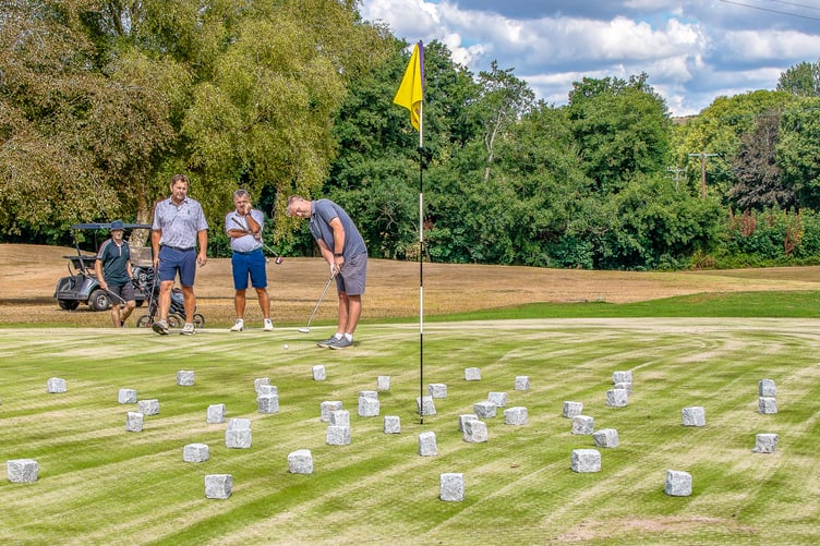 The Green Keepers Revenge on the 18th Green.