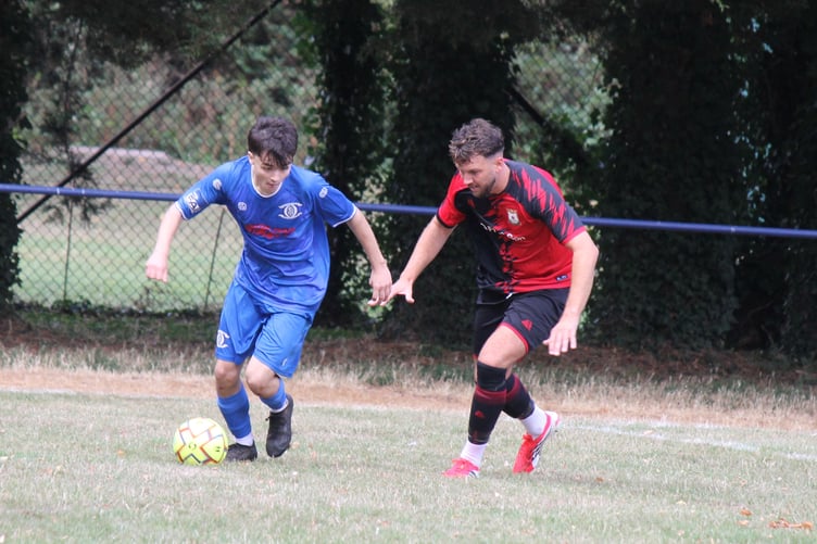 Crediton in possession against Bridport. AQ 2133